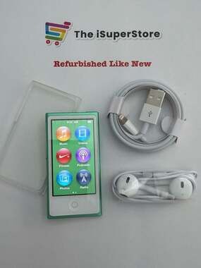 Apple iPod Nano 7th Gen 16GB Green - New Battery - 1 YR Warranty